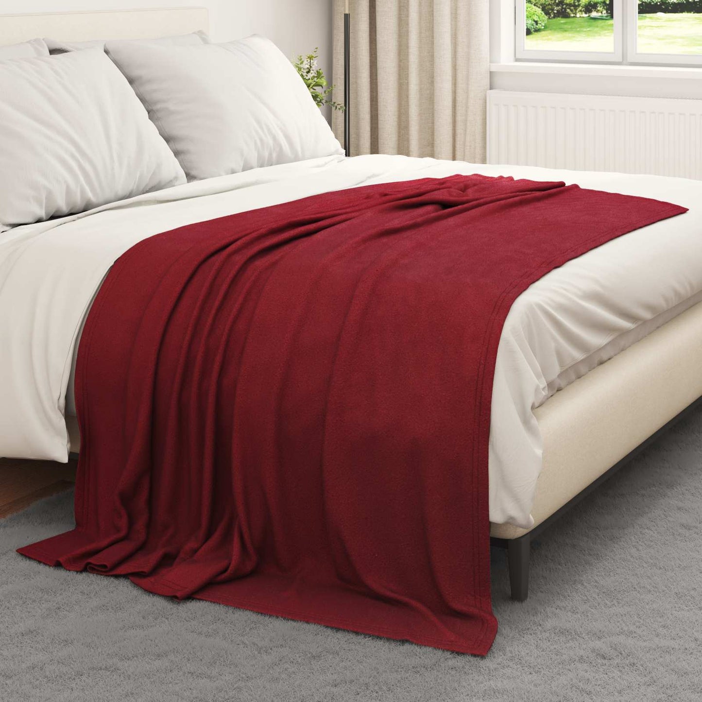 vidaXL Ριχτάρι Βεραμάν Κόκκινο 200 x 150 cm 0.45 kg Μαλλί
