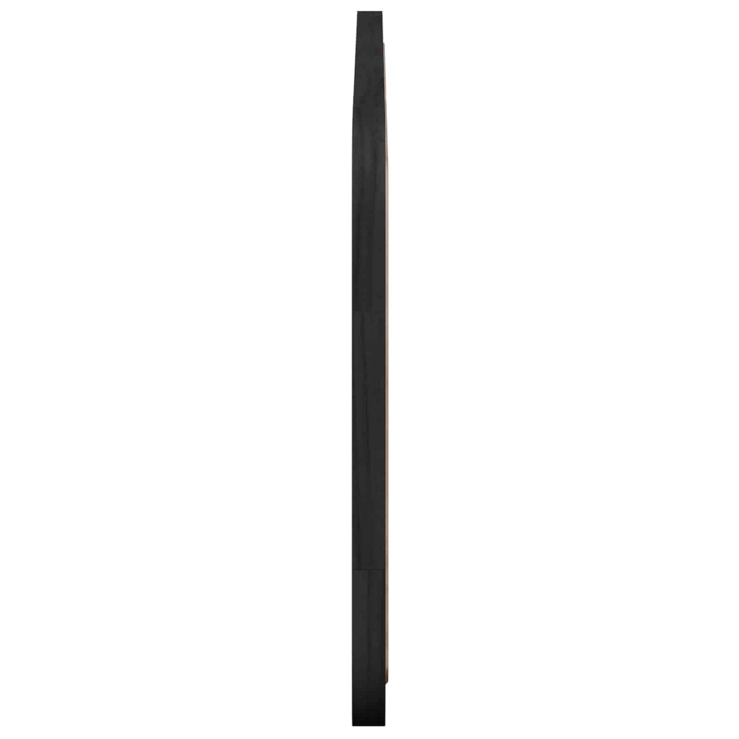vidaXL Κεφαλάρι με κεφαλάρι Μαύρο 140 x 55 x 3 εκ. Ρατάν
