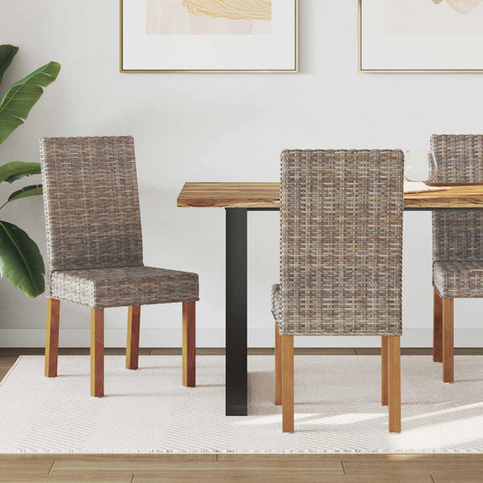 vidaXL Καρέκλα τραπεζαρίας GENDT 2 τμχ. Γκρίζο Kubu 45 x 54 x 93 εκ