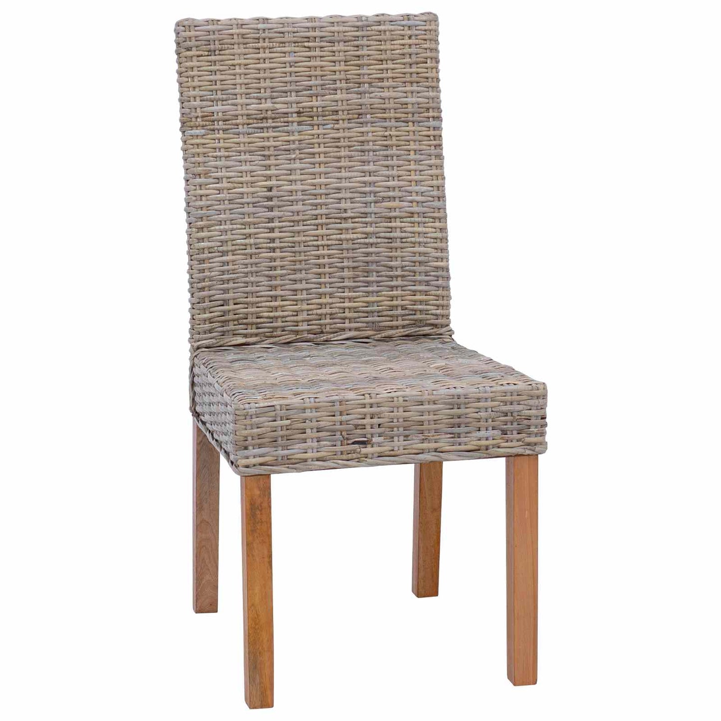 vidaXL Καρέκλα τραπεζαρίας GENDT 2 τμχ. Γκρίζο Kubu 45 x 54 x 93 εκ