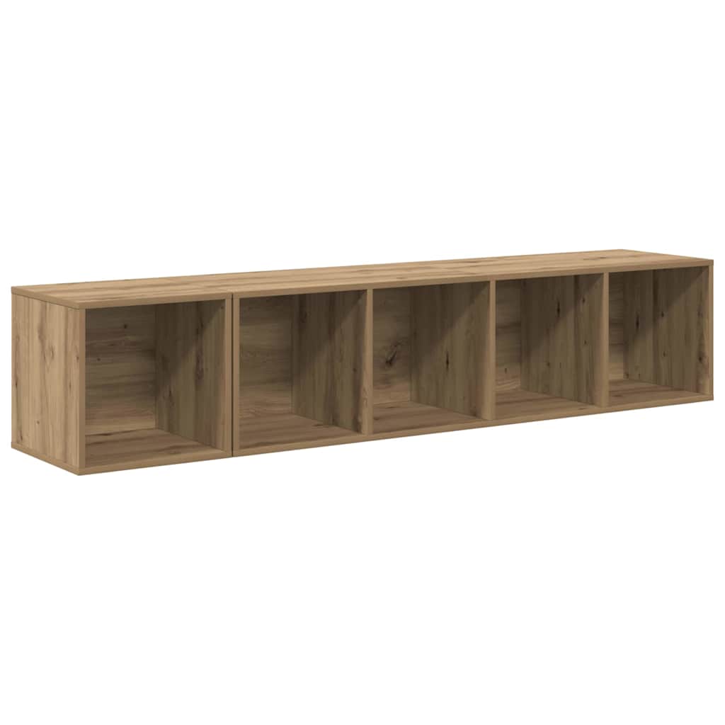 vidaXL 2 pcs artisan δρυς 37 x 37 x 142.5 εκ Επεξεργασμένο ξύλο
