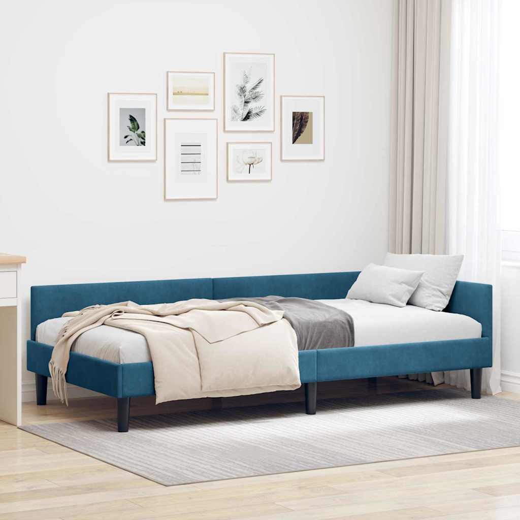 vidaXL Κρεβάτι Γωνίας Μπλε 80 x 200 cm Βελούδο