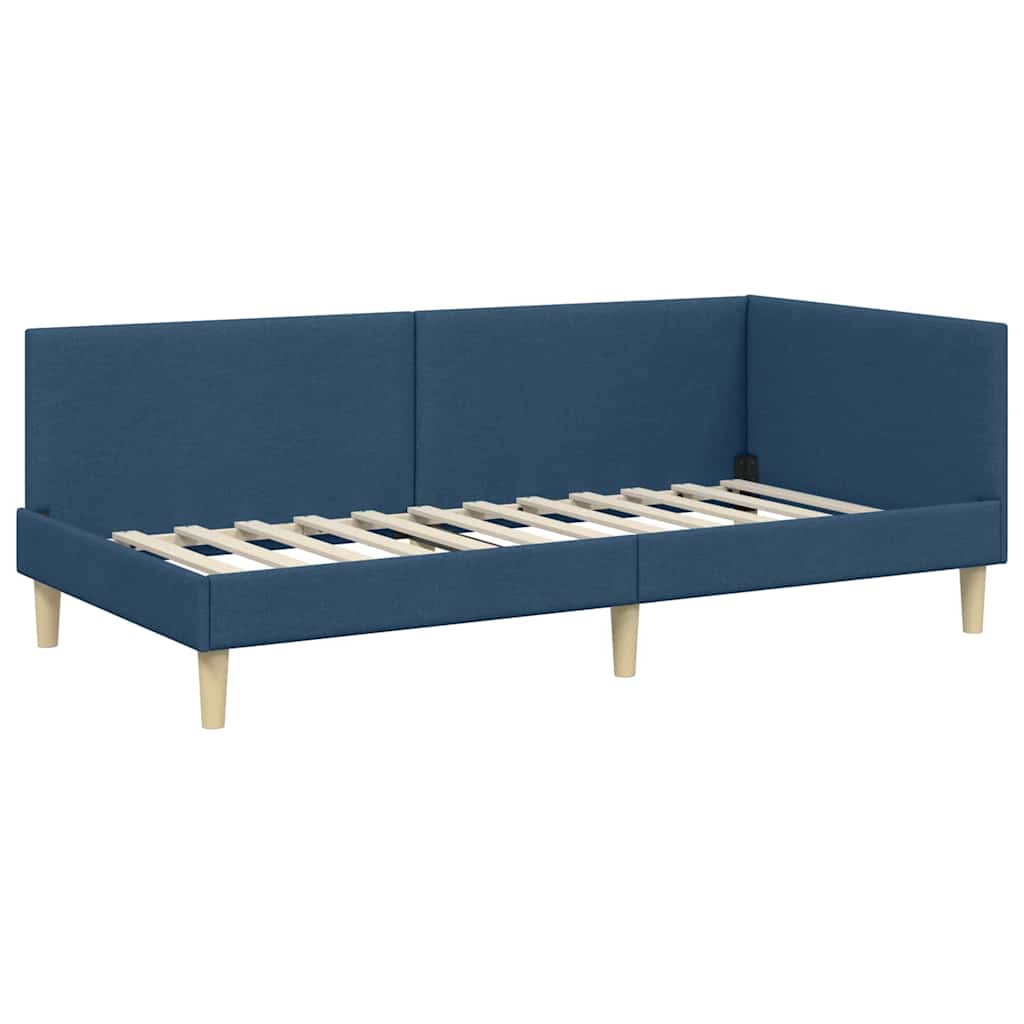 vidaXL Κρεβάτι Γωνίας Μπλε 80 x 200 cm Ύφασμα