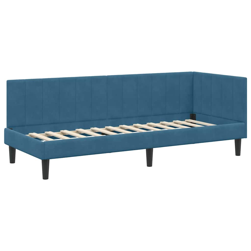 vidaXL Κρεβάτι Γωνίας Μπλε 80 x 200 cm Βελούδο
