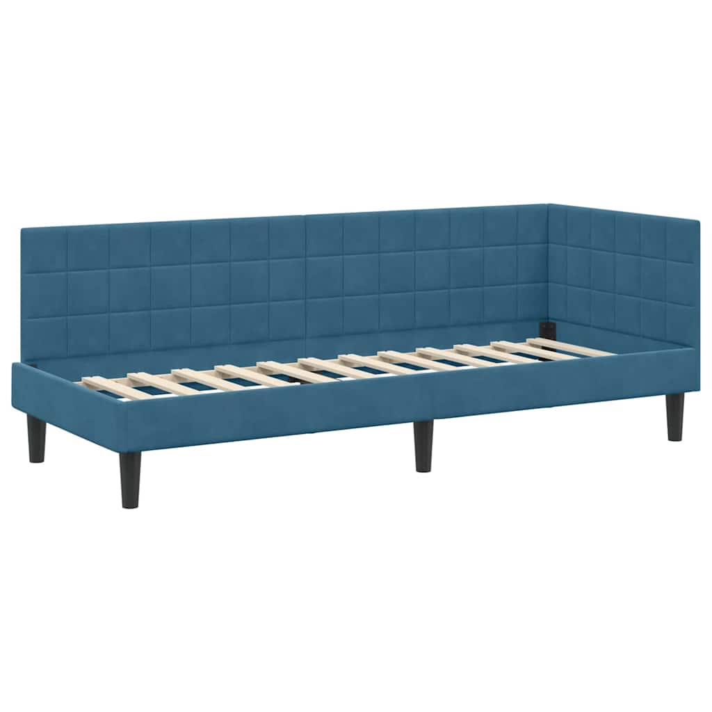 vidaXL Κρεβάτι Γωνίας Μπλε 80 x 200 cm Βελούδο