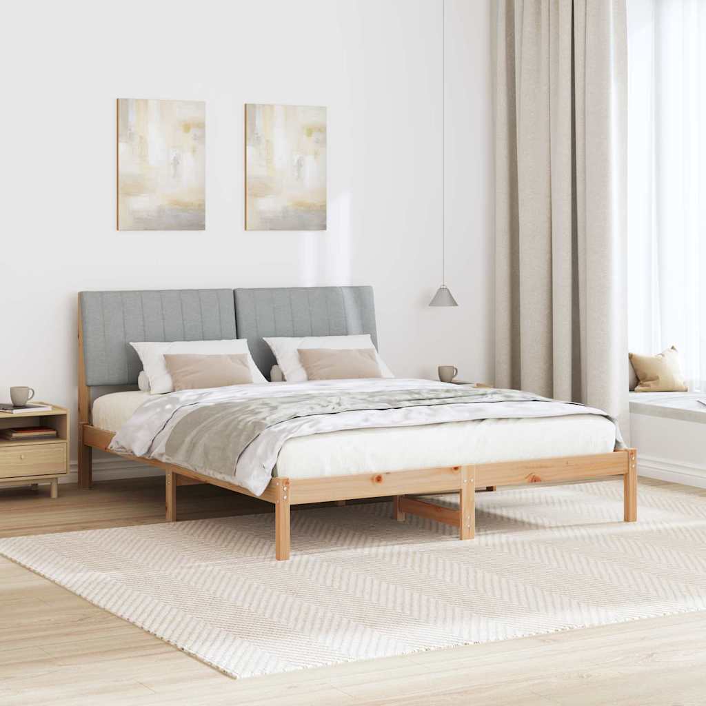 vidaXL Σκελετός Κρεβατιού Καφέ 180 x 200 cm Στερεά ξυλεία πεύκου