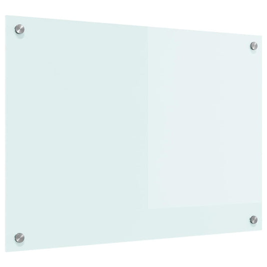 vidaXL Πλάτη κουζίνας Γάλα 70 x 50 cm σκληρυμένο γυαλί