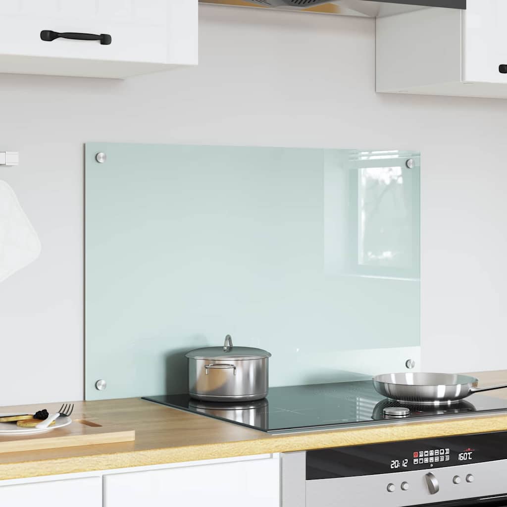 vidaXL Πλάτη κουζίνας Γάλα 80 x 50 cm σκληρυμένο γυαλί