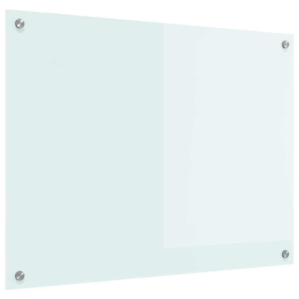 vidaXL Πλάτη κουζίνας Γάλα 80 x 60 cm σκληρυμένο γυαλί