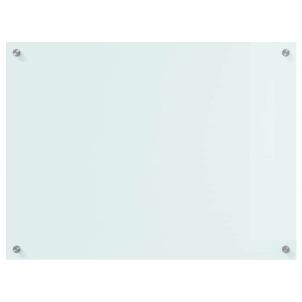 vidaXL Πλάτη κουζίνας Γάλα 80 x 60 cm σκληρυμένο γυαλί