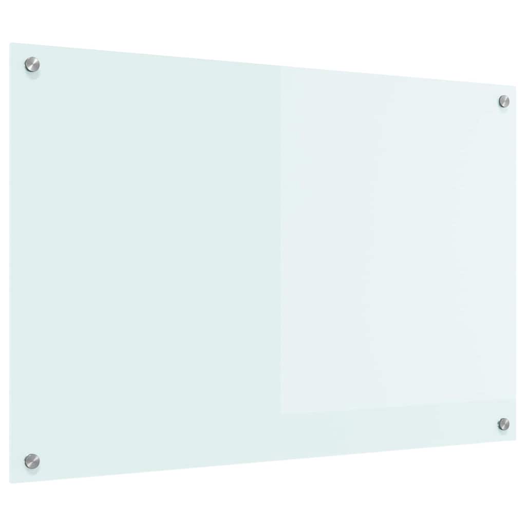 vidaXL Πλάτη κουζίνας Γάλα 90 x 60 cm σκληρυμένο γυαλί