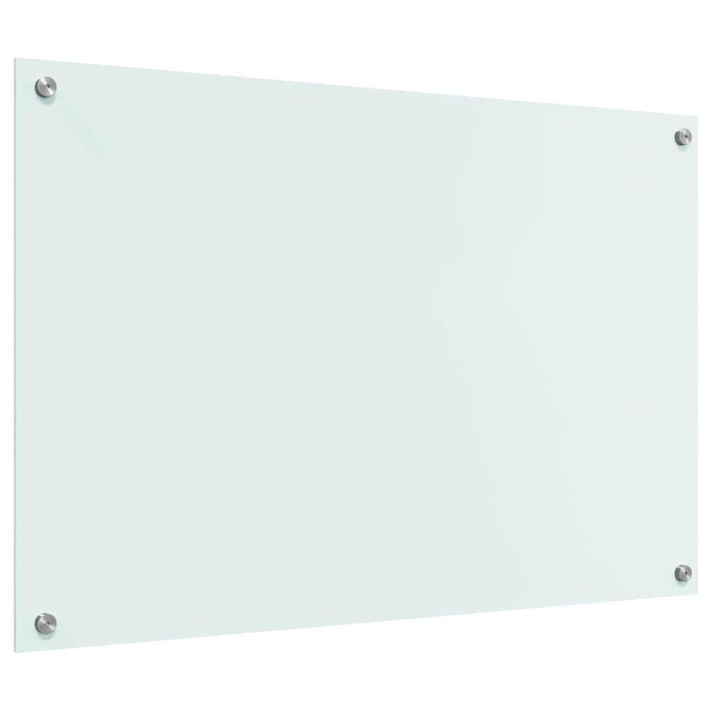 vidaXL Πλάτη κουζίνας Γάλα 90 x 60 cm σκληρυμένο γυαλί