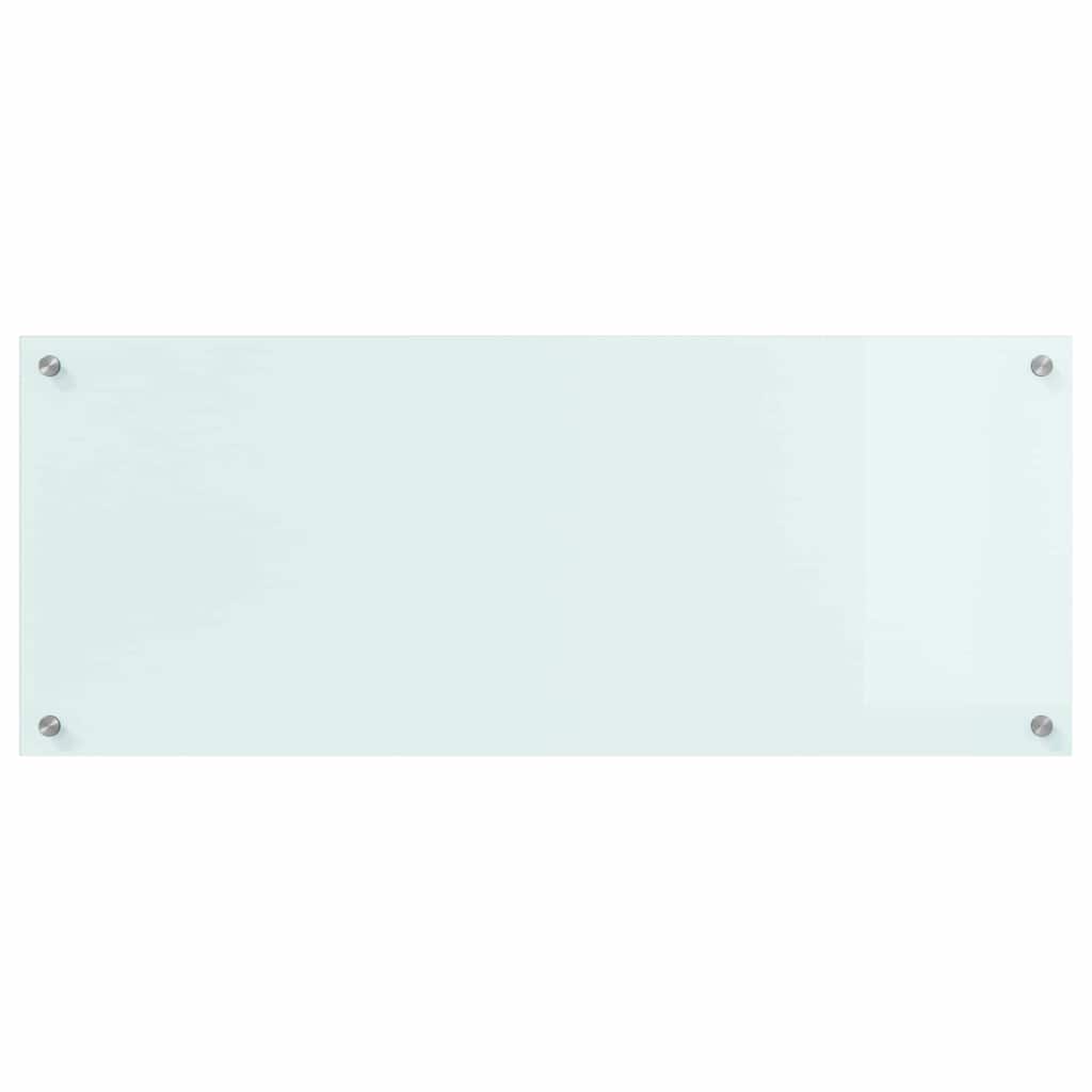 vidaXL Πλάτη κουζίνας Γάλα 100 x 40 cm σκληρυμένο γυαλί