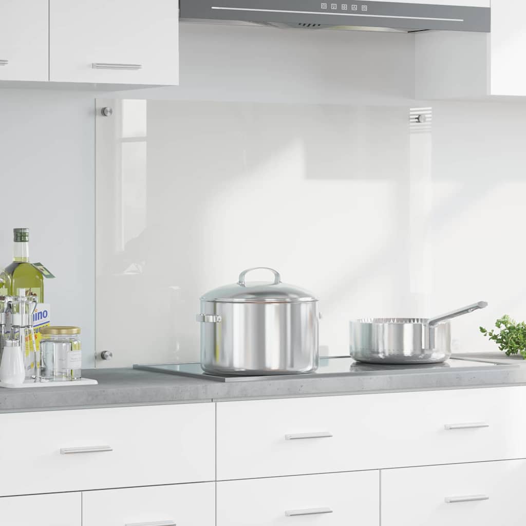 vidaXL Πίσω Πάνελ Κουζίνας Διαφανές 90 x 60 cm σκληρυμένο γυαλί