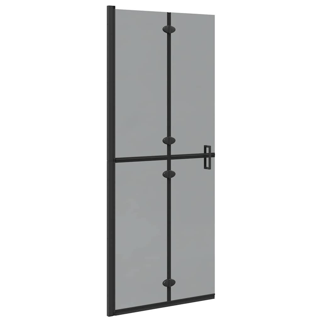 vidaXL Τοίχος Walk-In Ντους Μαύρο 80 x 6,5 x 190 εκ.