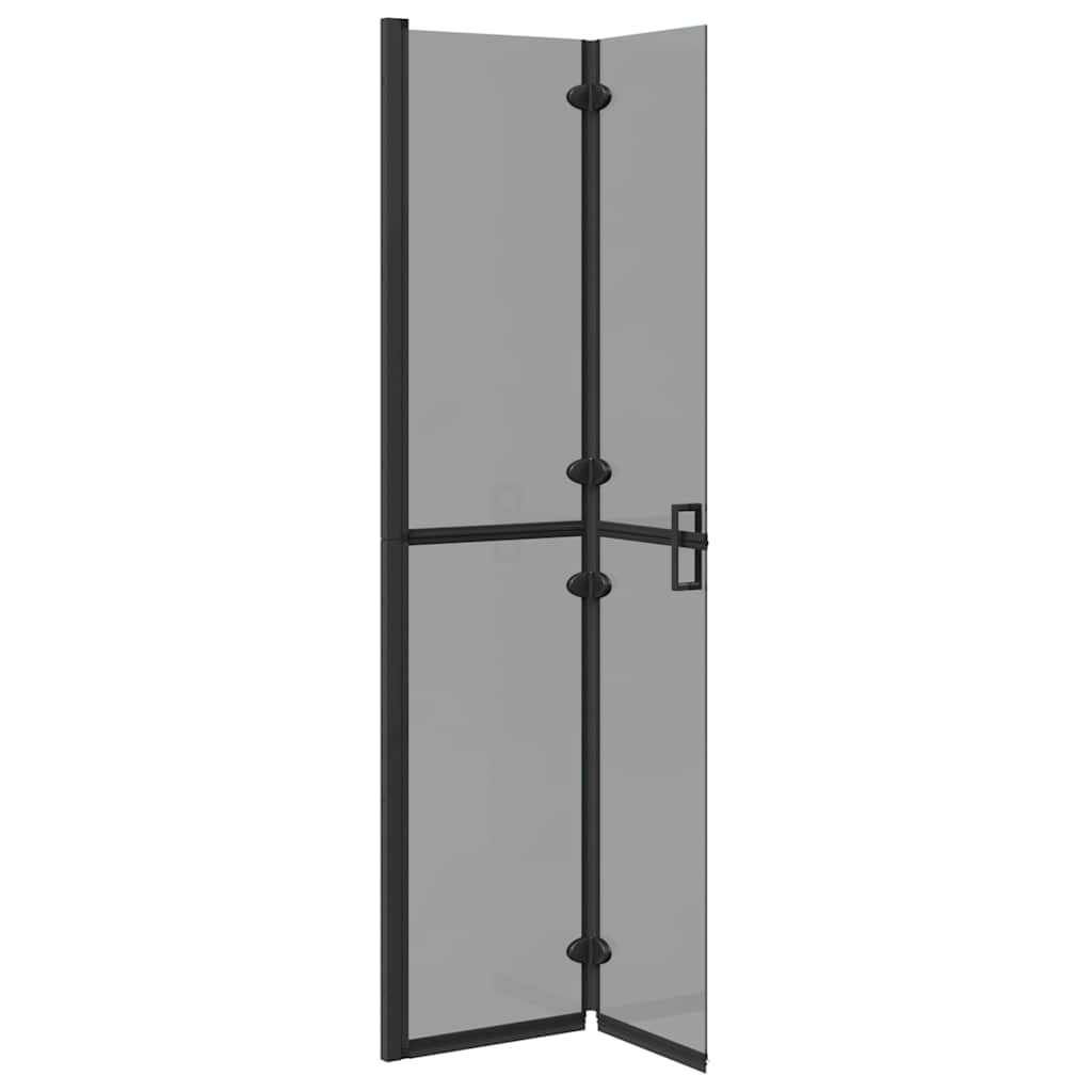 vidaXL Τοίχος Walk-In Ντους Μαύρο 80 x 6,5 x 190 εκ.