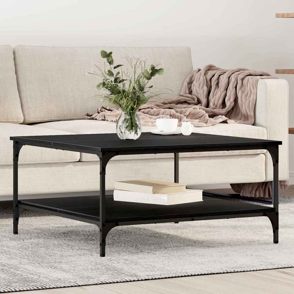 vidaXL Τραπεζάκι σαλονιού Μαύρη δρυς 80 x 80 x 40 cm