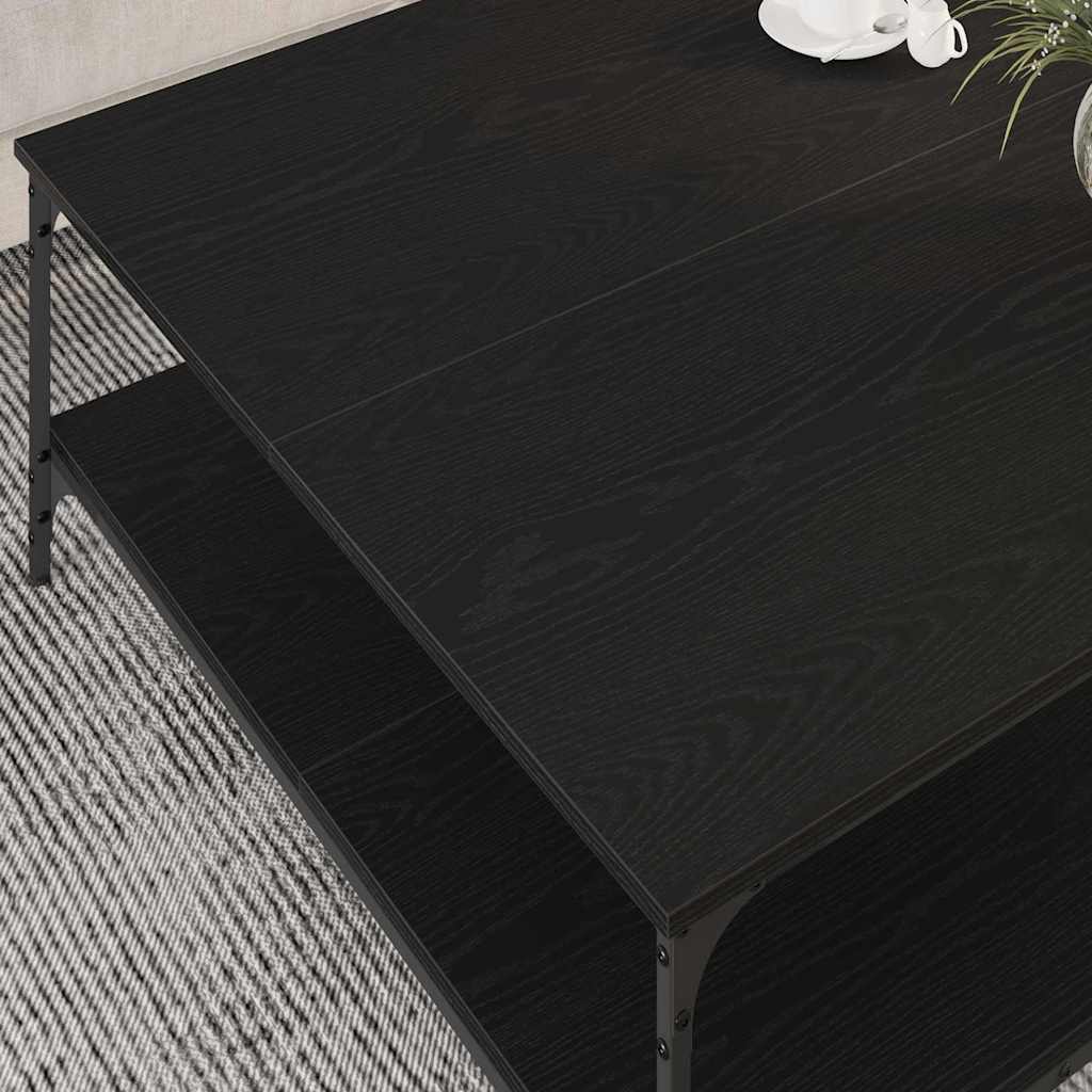 vidaXL Τραπεζάκι σαλονιού Μαύρη δρυς 100 x 100 x 40 cm