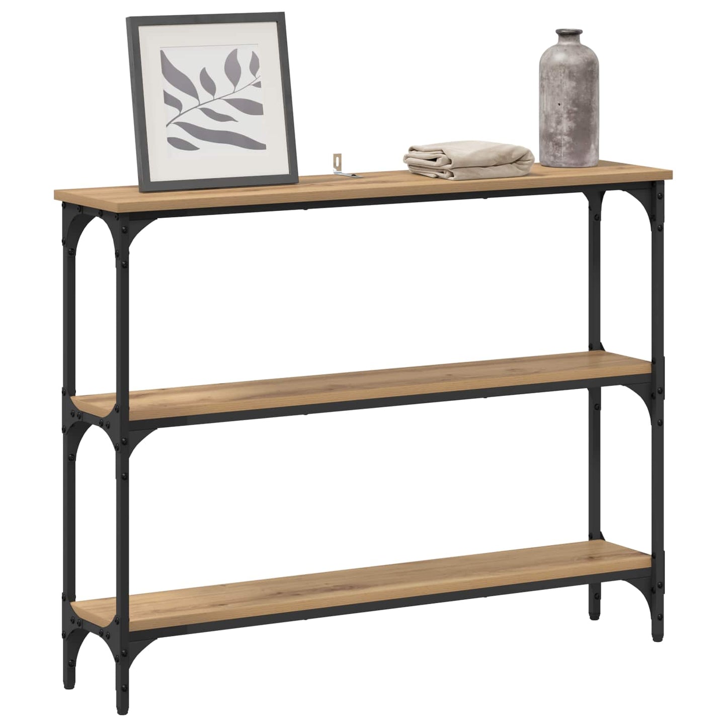 vidaXL Τραπέζι κονσόλας Artisan Oak 100 x 22,5 x 75 εκ