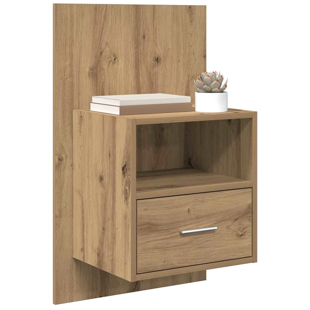 vidaXL Κομοδίνο 2 τμχ. Artisan Oak 50 x 32.5 x 80 εκ.