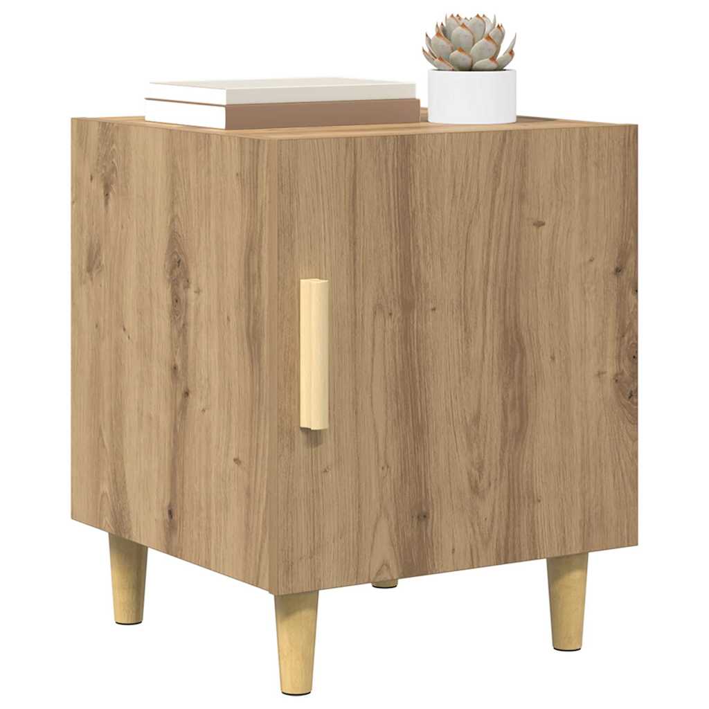 vidaXL Κομοδίνο 2 τμχ. Artisan Oak 40 x 40 x 50 cm Επεξεργασμένο Ξύλο