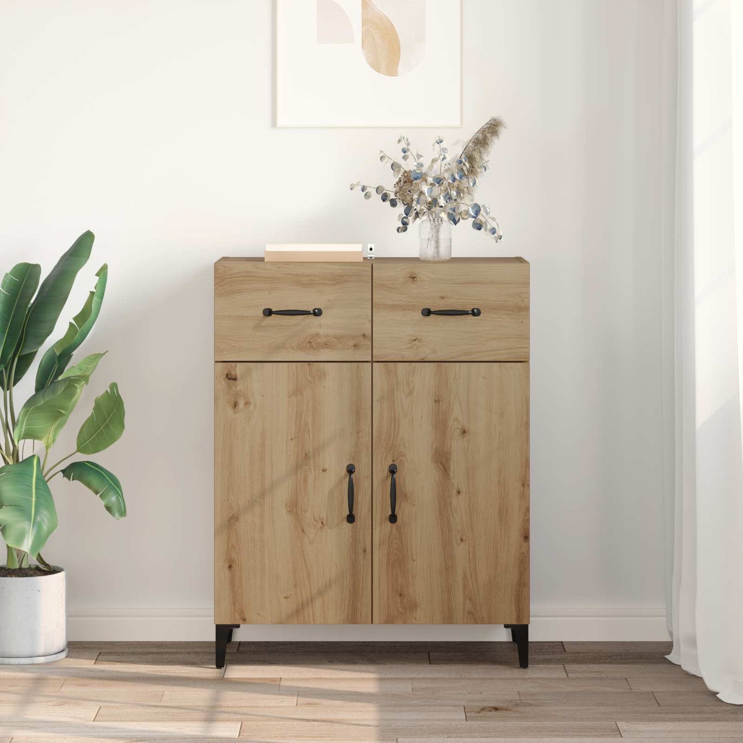 vidaXL Πλαϊνό γραφείο Artisan Oak 69,5 x 34 x 90 εκ.
