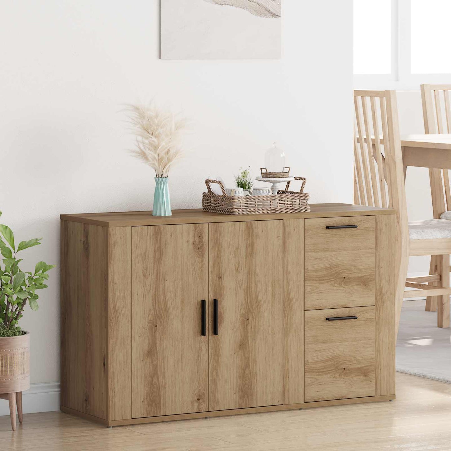vidaXL Πλαϊνό γραφείο Artisan Oak 100 x 33 x 59.5 εκ.