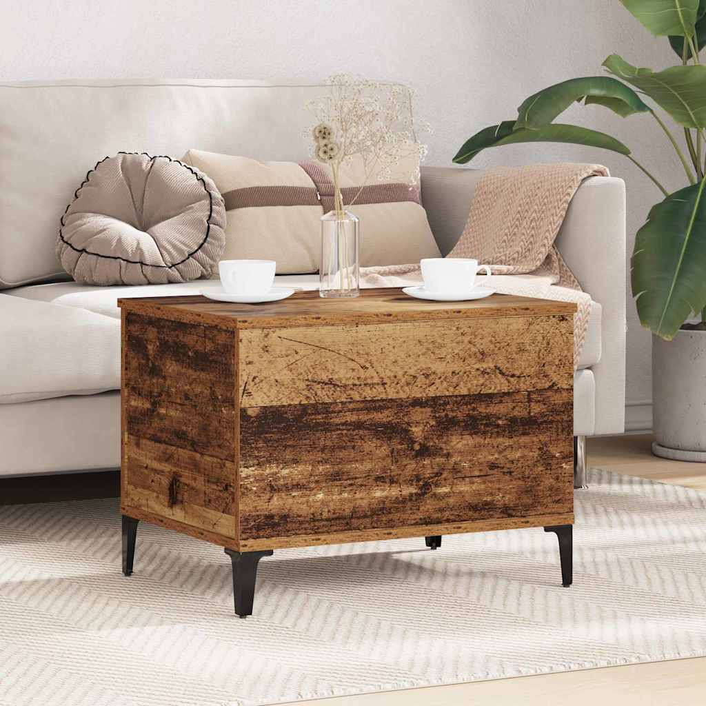 vidaXL Τραπεζάκι σαλονιού Παλιό Ξύλο 60 x 44,5 x 45 εκ