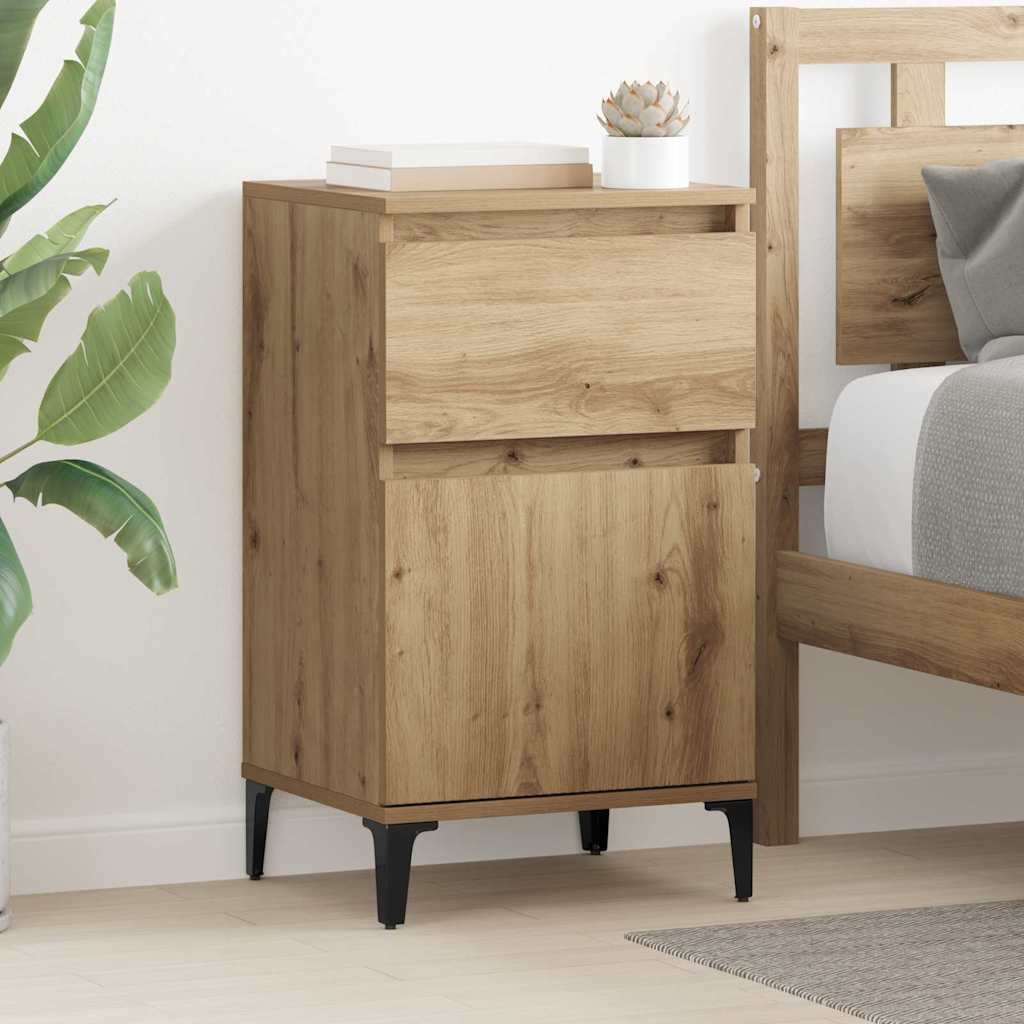 vidaXL Κομοδίνο 2 τμχ. Artisan Oak 40 x 35 x 70 εκ. Επεξεργασμένο Ξύλο