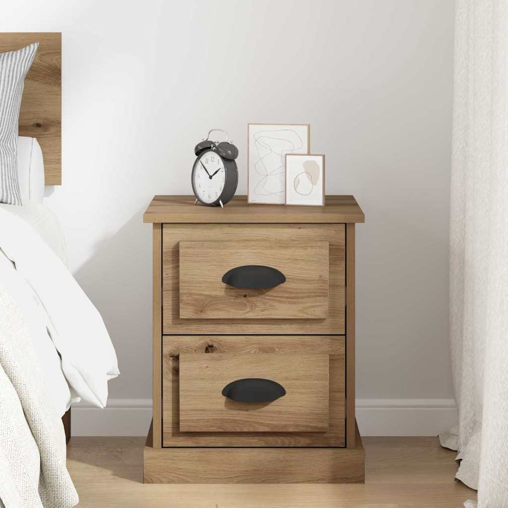 vidaXL Κομοδίνο Artisan Oak 39 x 39 x 47.5 εκ Επεξεργασμένο Ξύλο