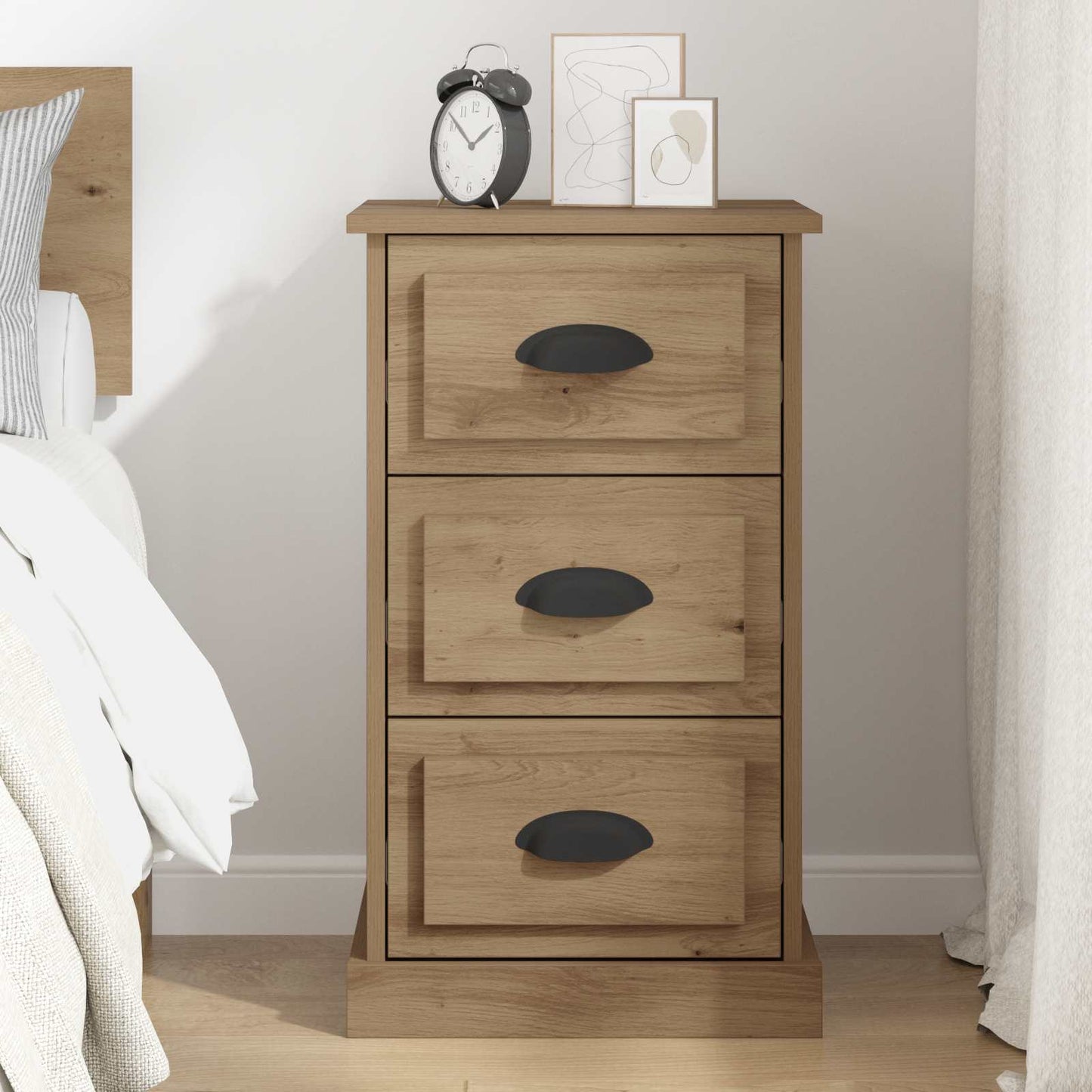 vidaXL Κομοδίνο Artisan Oak 39 x 39 x 67,5 εκ. Επεξεργασμένο Ξύλο