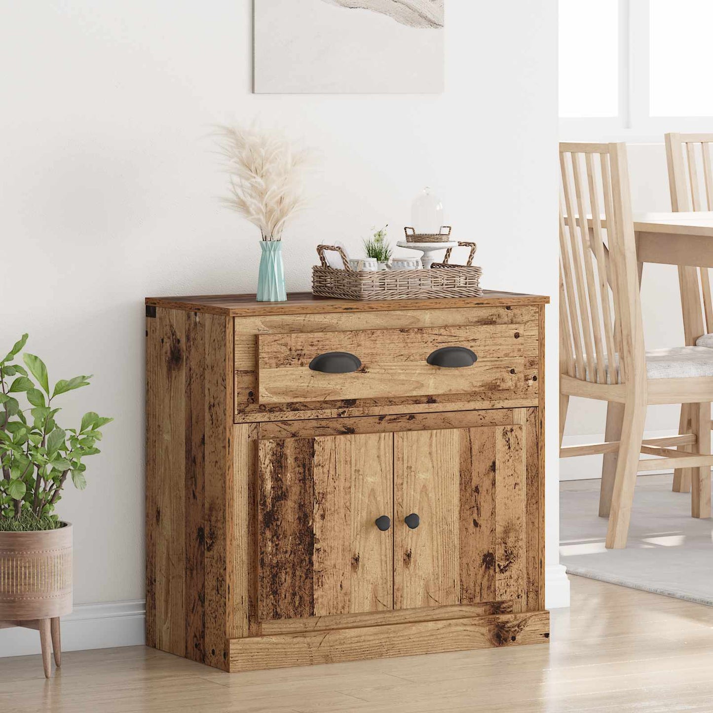 vidaXL Highboard Παλιό Ξύλο 70 x 35,5 x 67,5 εκ. Επεξεργασμένο Ξύλο