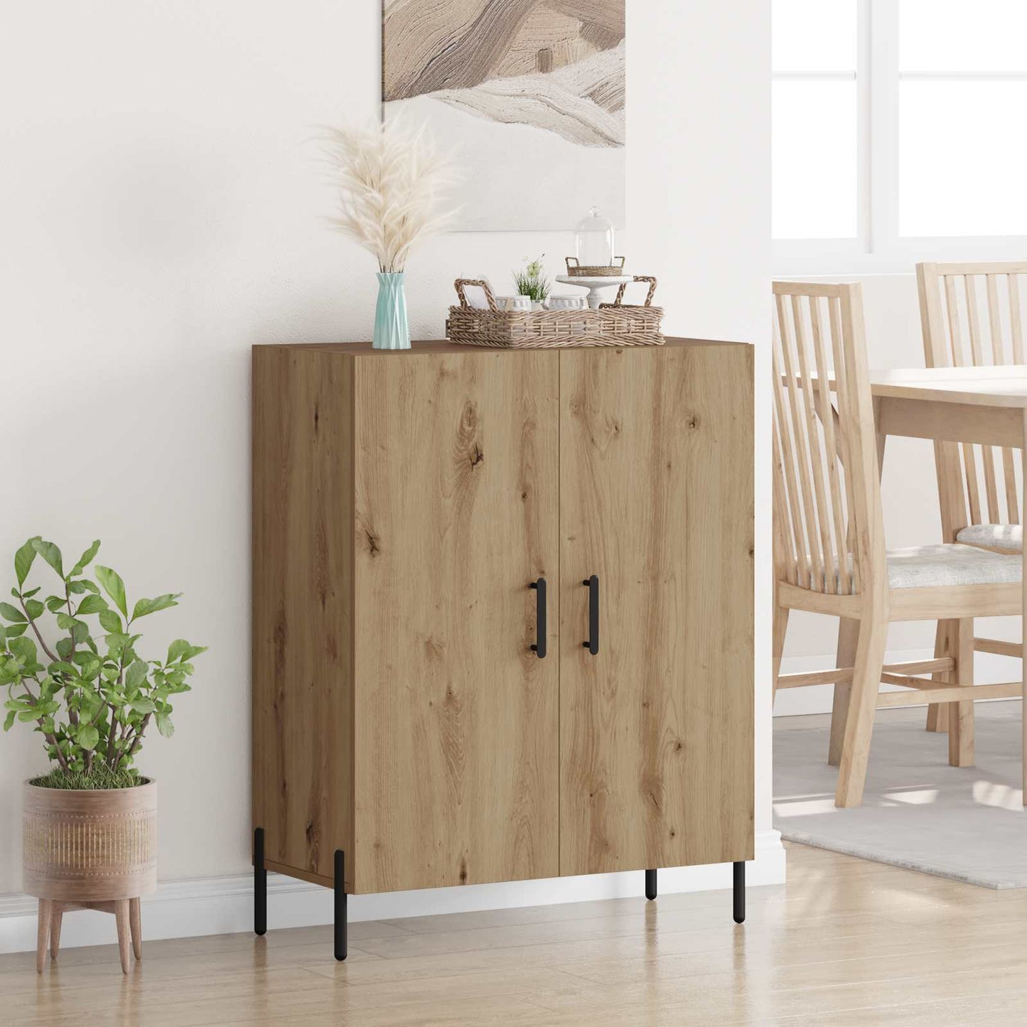 vidaXL Πλαϊνό γραφείο Artisan Oak 69,5 x 34 x 90 εκ.