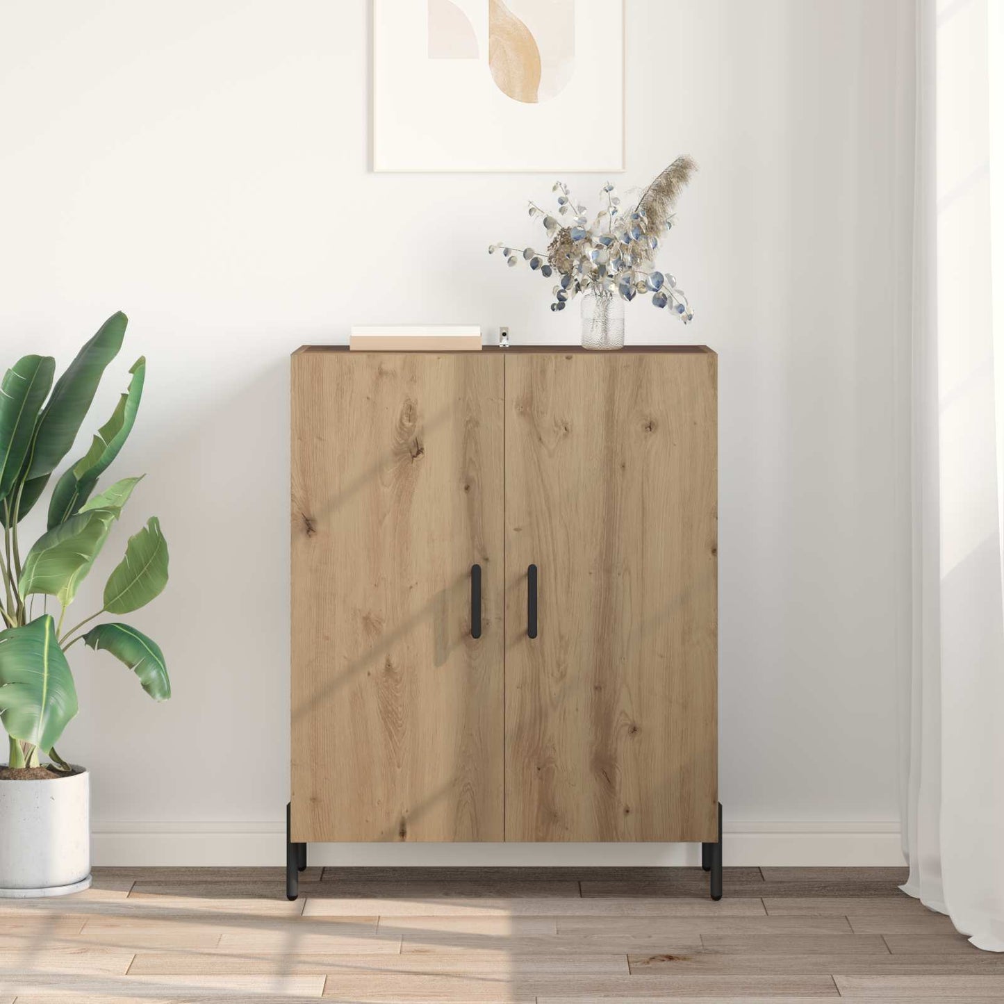 vidaXL Πλαϊνό γραφείο Artisan Oak 69,5 x 34 x 90 εκ.