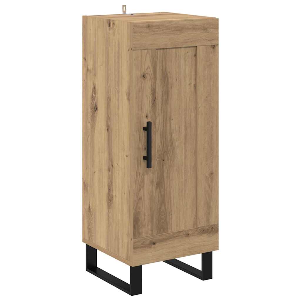 vidaXL Πλαϊνό γραφείο Artisan Oak 34,5 x 34 x 90 εκ.