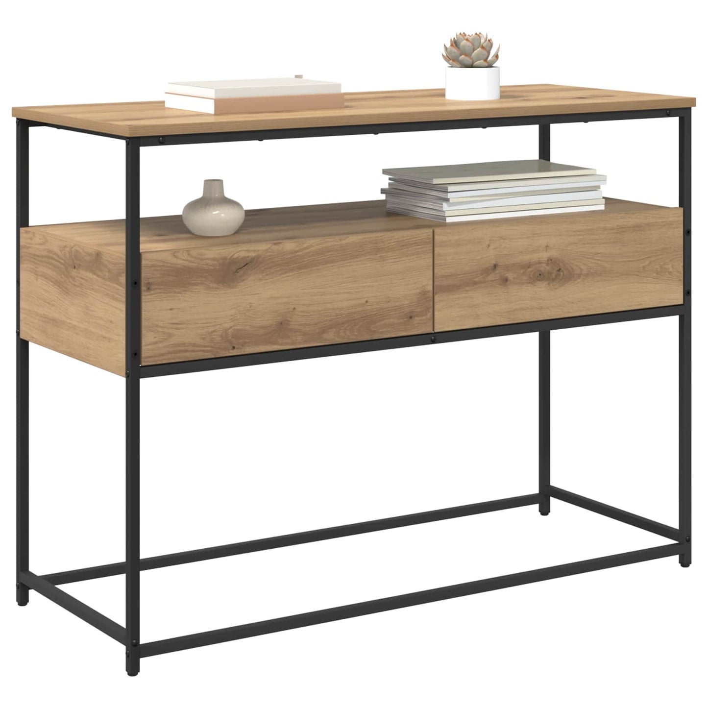 vidaXL Τραπέζι κονσόλας Artisan Oak 100 x 40 x 75 cm