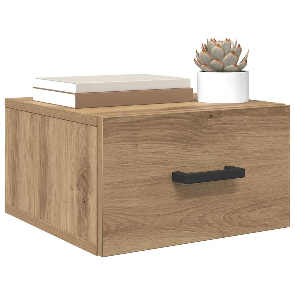 vidaXL Κομοδίνο artisan δρυς 35 x 35 x 20 εκ Επεξεργασμένο ξύλο