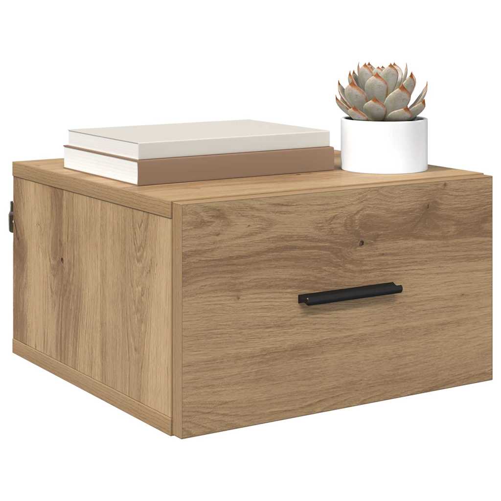 vidaXL Κομοδίνο 2 τεμ. artisan δρυς 35 x 35 x 20 εκ Επεξεργασμένο Ξύλο
