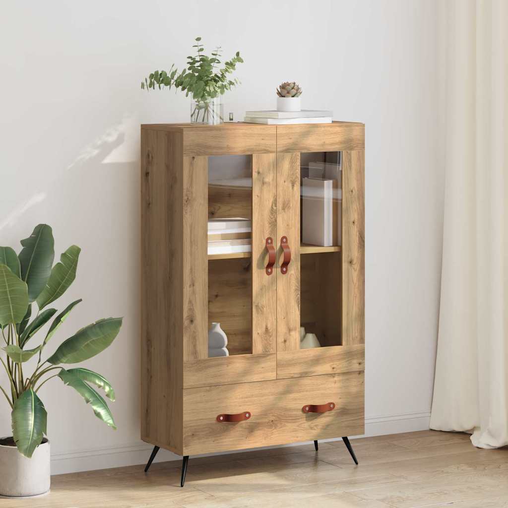 vidaXL Highboard με συρτάρι Artisan Oak 69,5 x 31 x 115 εκ.