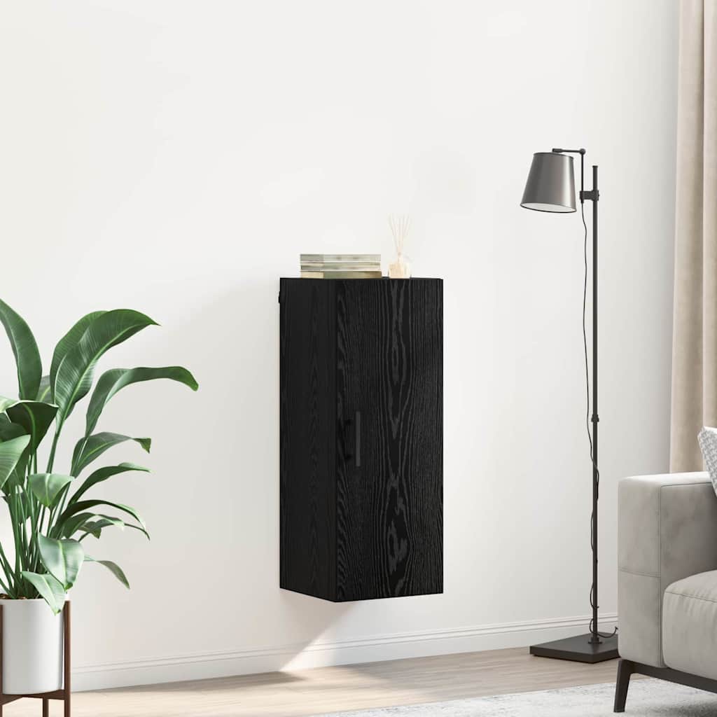 vidaXL Επιτοίχιο ντουλάπι Μαύρη Οξυά 34,5 x 34 x 90 εκ.