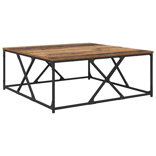 vidaXL Τραπεζάκι σαλονιού Παλιό Ξύλο 100 x 100 x 40 cm