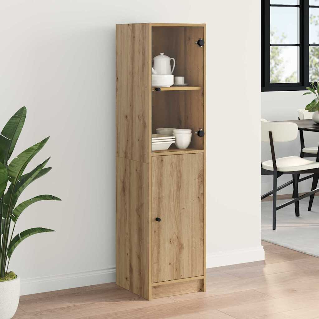 vidaXL Highboard Artisan Oak 35 x 37 x 142 εκ Επεξεργασμένο ξύλο