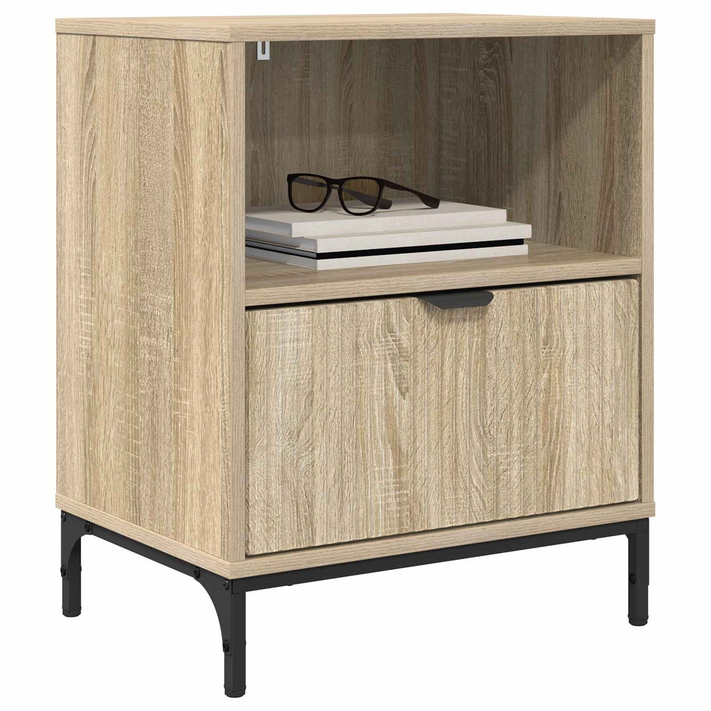 vidaXL Κομοδίνα 2 pcs Sonoma Δρυς 49 x 36 x 61 εκ Επεξεργασμένο ξύλο