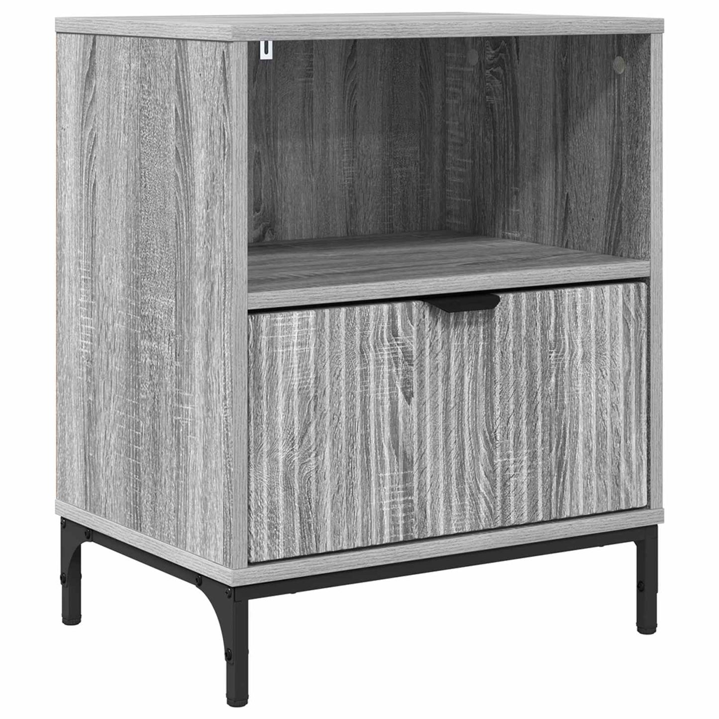 vidaXL Κομοδίνο Γκρι sonoma 49 x 36 x 61 εκ Επεξεργασμένο ξύλο