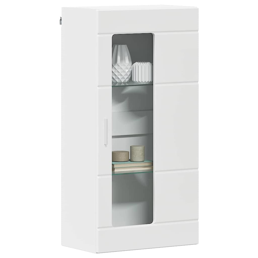 vidaXL Ντουλάπα τοίχου Λευκό 55 x 29 x 100 εκ Επεξεργασμένο ξύλο