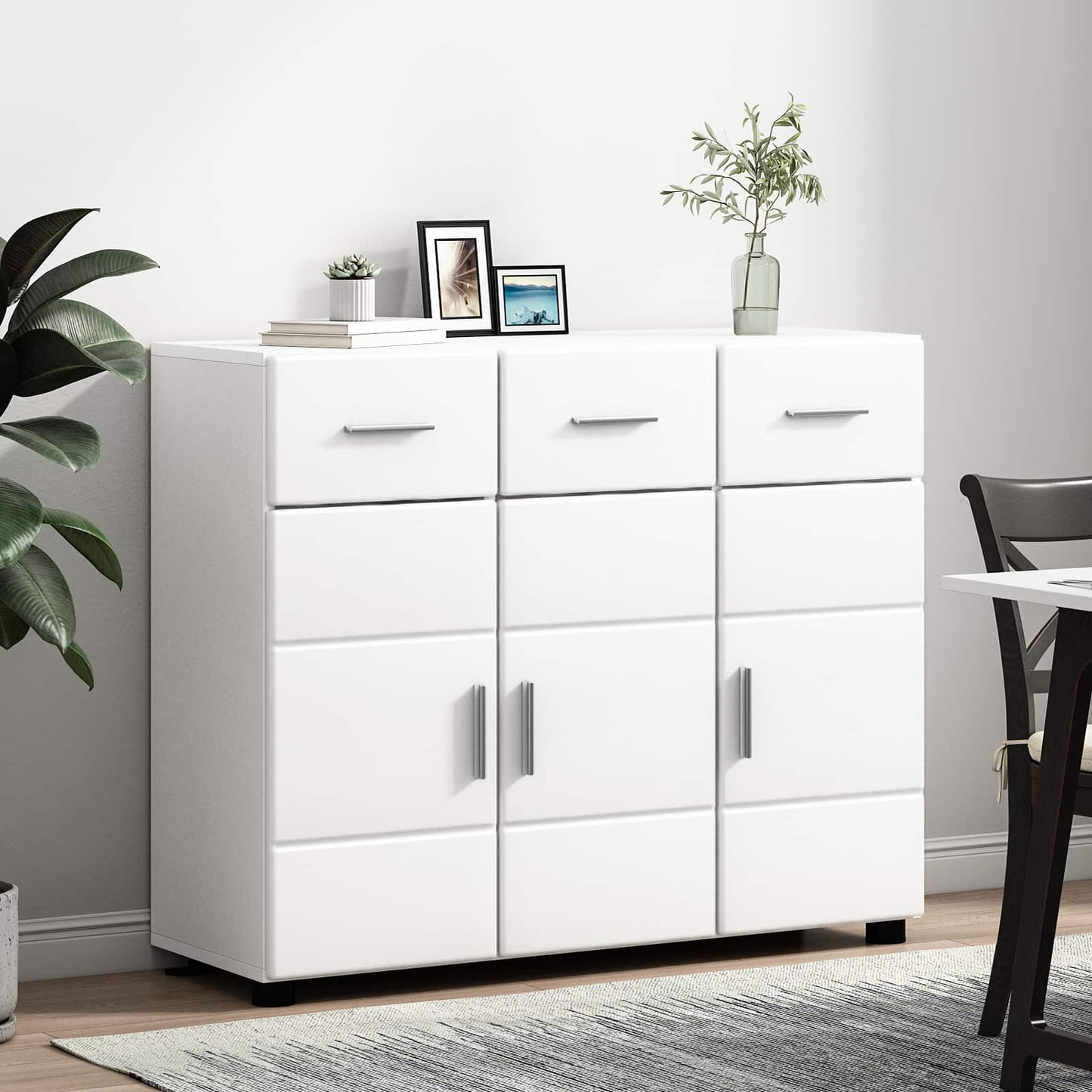 vidaXL Πλαϊνό γραφείο FLORIN 88,5 x 30,5 x 73 εκ Λευκό