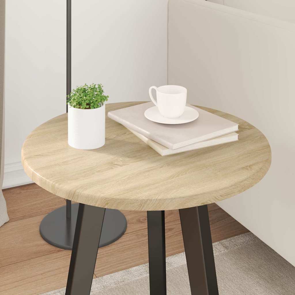 vidaXL Καπάκι τραπεζιού Ø 40 x 1,5 cm Γύρος Επεξεργασμένο Ξύλο