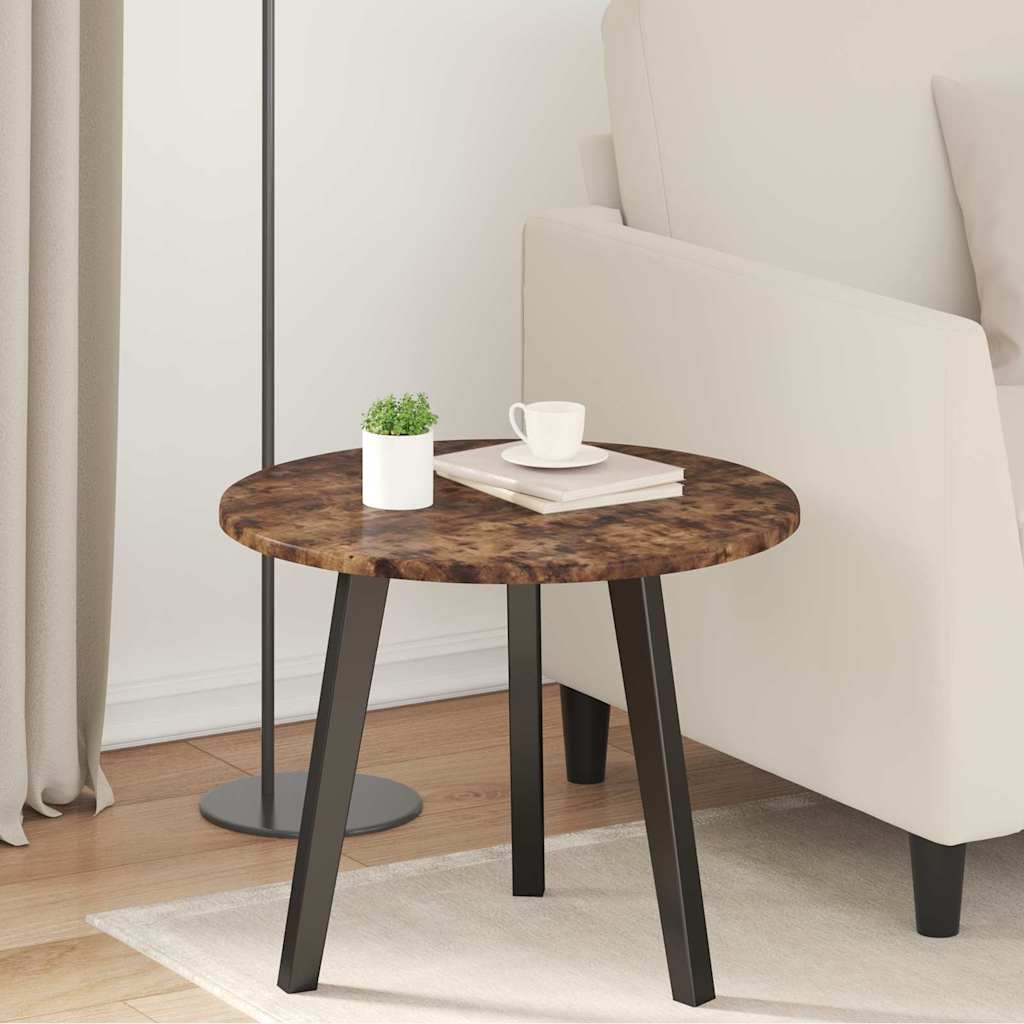 vidaXL Καπάκι τραπεζιού Ø 50 x 1,5 cm Γύρος Επεξεργασμένο Ξύλο
