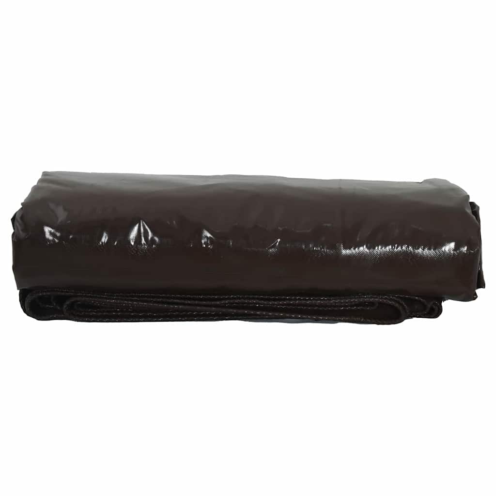 vidaXL Τέντα 650g / m² Καφέ 4 x 5 m Καμβάς με επικάλυψη PVC