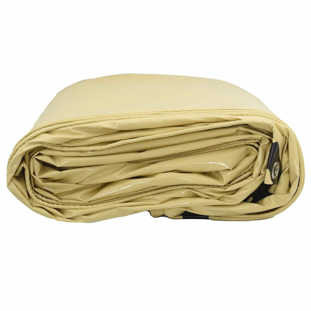vidaXL Τέντα 650g / m² Μπεζ 3 x 3 m Καμβάς με επικάλυψη PVC